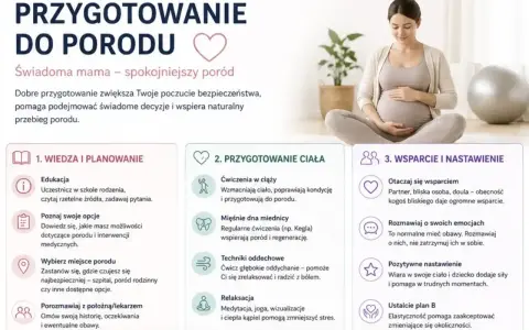 Przygotowanie do porodu: wiedza, ćwiczenia, wsparcie. Świadoma mama to spokojniejszy poród.