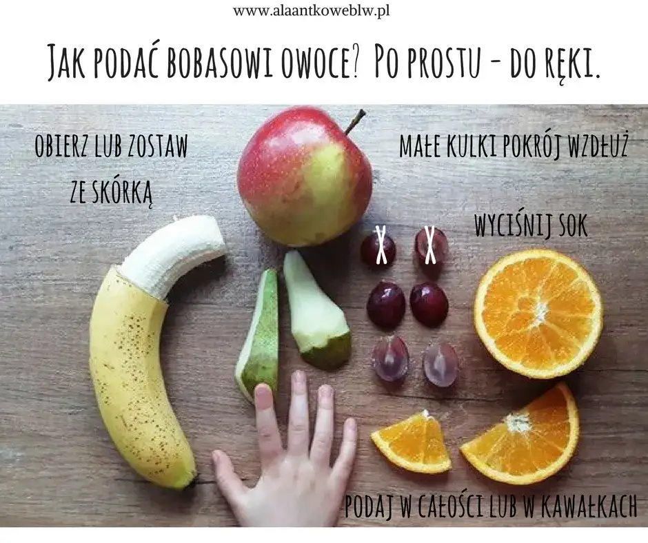 niemowle jedzące bor&oacute;wki blw